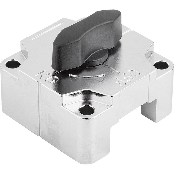 Sliding Clamp Square 50X40 Zinc, Black, Comp:Thermoplastic